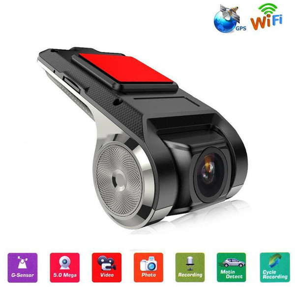 Car DVR Camera Video Recorder WiFi G-sensor Dash Cam FHD 1080P Motion Detection G-sensor Electronic Dog Function