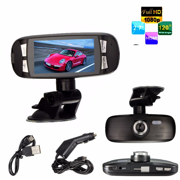 Freeshipping 2.7 Inch HD 1080P G1W Car Dash Camera Car dvr Cam Night Vision Rear Recorder G-sensor Camcorder