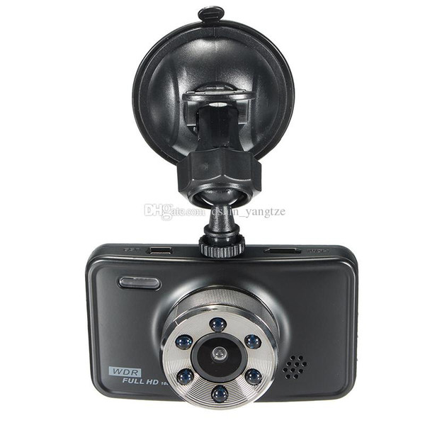 Full HD 1080P car DVR camcorder vehicle digital dashcam car black box 140° view angle 3 inch night vision G-sensor motion detection