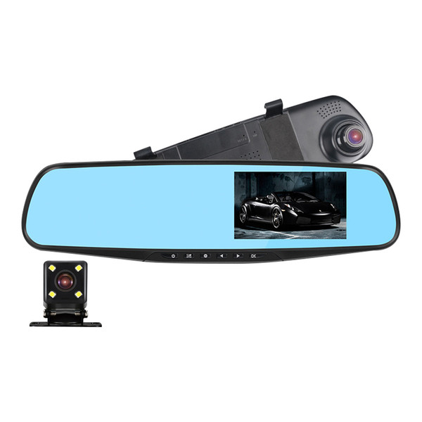 HD night vision 4.3-inch car dvr mounted rearview mirror dash CAM / dash cam 1080p manufacturer wholesale