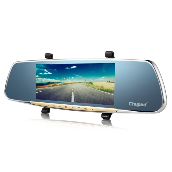 Chupad R5 Plus Car DVR 7-inch Dash Cam with Front and Rear Camera G-sensor Dual Camera Loop Record Car Driving Video Recorder