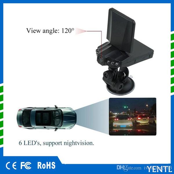 Free shipping 2.5 inch 270 Degree LCD HD DVR Car Camera 6 LED IR Traffic Digital Video Recorder Night Vision Camera car dvr