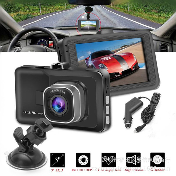 Car Dvr Camera Double lens Full HD 1080P 3.0inch Recorder Registrator detector Night Vision G-Sensor dash cam DVRS A668