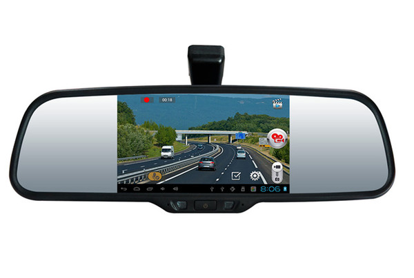 2015 New H264 5 inch HD Night Vision Car DVR Recorder Rear view camera view mirror