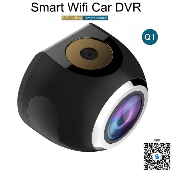 new Mini Smart Wifi Car DVR Camera Q1 HD 1080P 2MP 1.54inch LCD Screen GPS Tracker TF Card Slot DHL Free shipping