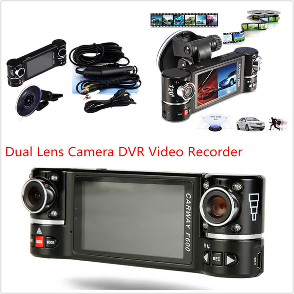 Car dvr 2.7'' LCD HD 1080P Dual Lens DVR Camera Digital Night Vision Video Recorder