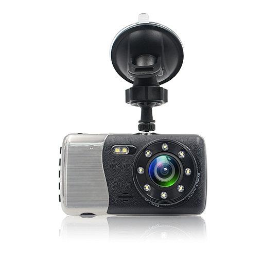 Dash Cam 1296P FHD 4.0 inch IPS Screen Car dvr Camera Video Front and Rear Dual Lens Car Recorder G-Sensor Motion Detection Loop Recorder