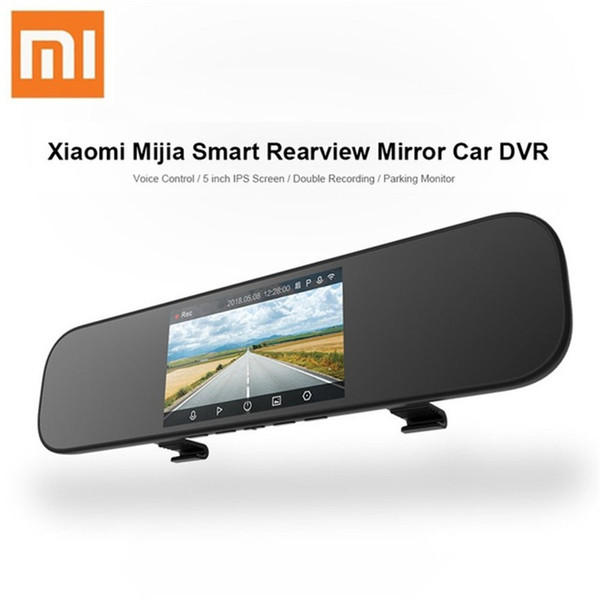 Xiaomi Mijia Smart Car Dash Camera 5 inch IPS Rearview Mirror Car DVR Voice Control Driving Recorder 160 Degrees Parking Monitor