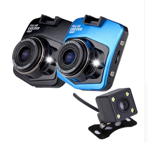 Dual Lens Car Camera Video Registrar with Backup Rearview Camera GT300 Car DVR Dash Cam Full HD 1080P Parking Recorder