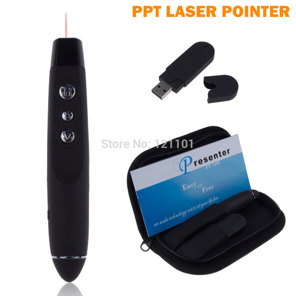 car dvr USB Wireless RF Remote Control Player Laser Pointer Power Point PPT Presenter For PC Laptop Notebook