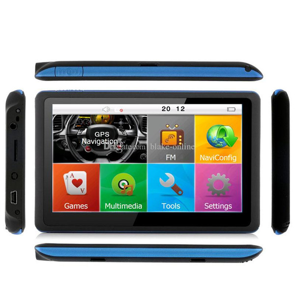 5 inch Touch Screen Car GPS Navigation Bluetooth AVIN FM 800MHZ DDR 256MB 8GB Vehicle Truck SAT NAV Maps