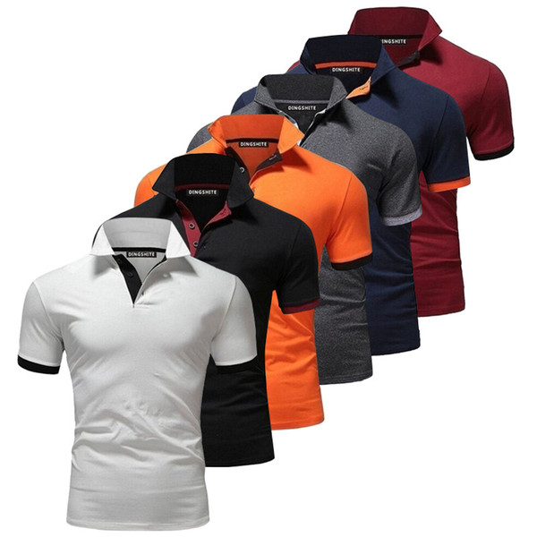 Summer Fashion Anti-friction Men's Short-sleeved Shirt Polo Shirt Workwear Outdoor Golf T-shirt Golf Shirts Mens Pxg GPS