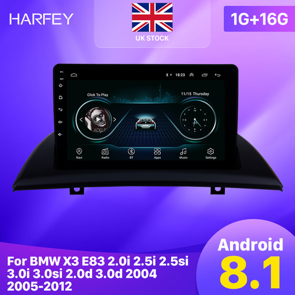 Harfey Android 8.1 9 inch Car GPS radio Head Unit Player For 2004 2005 2007-2012 BMW X3 E83 2.0i 2.5i 2.5si 3.0i 3.0si 2.0d 3.0d