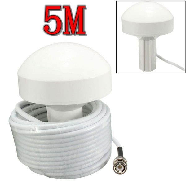 Freeshipping External Marine Boat GPS Receiver Antenna BNC Male Plug Connector 5 Meters