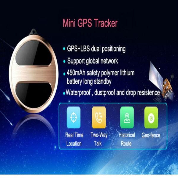 Fcarobd 1pc Mini GPS Tracking Device Locator T8S support GPS LBS Tracking With Google Maps GPS Tracker for Children Cat Dog Pets Elderly