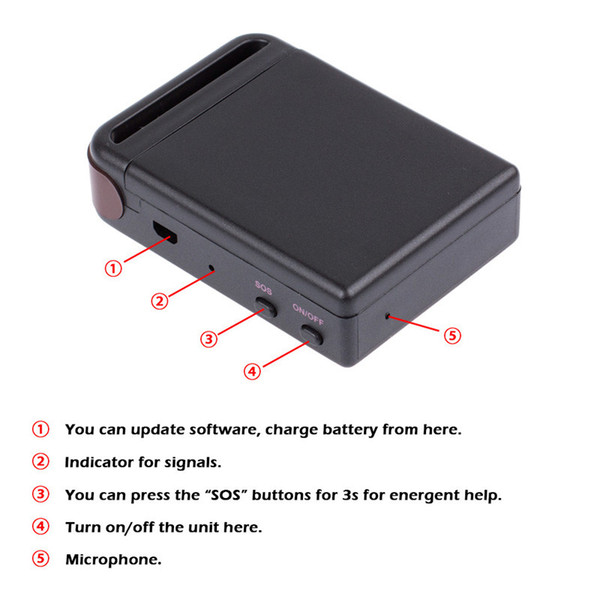 20pcs New Arrival Top Quality Mini GPS/GSM/GPRS Car Vehicle Tracker TK102B Realtime Tracking Device Person Track Device by dhl