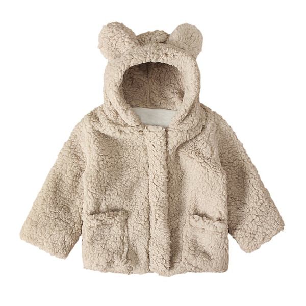 Children Kids Warm Winter Coat Thicken Baby Boy Girl Solid Print Long Sleeve Outerwear Clothes new GPS