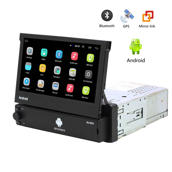 7 inch Car GPS Navigation Android 8.1 Bluetooth MP5 Player Hands-free 16GB Quad-Core 1 Din Multimedia player Stereo Audio Radio 9701