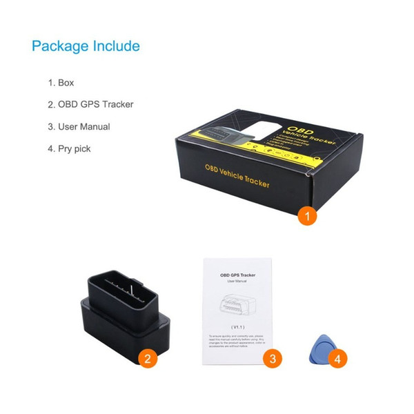 Newly Plug & Play OBD Car GPS Tracker With GPS Positioning Realtime Tracking Plug Out Alarm Multiple Alarms Compact Size (Retail)