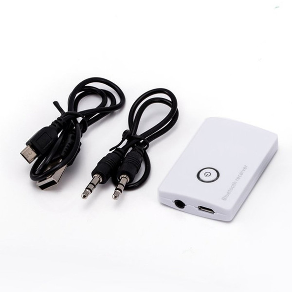 BM-E13 Home Car Wireless Bluetooth Receiver Audio Adapter with 3.5mm White GPS