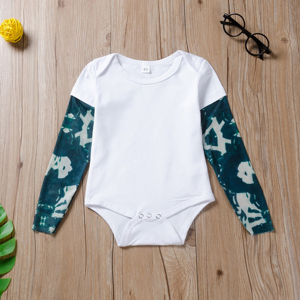 0-18m Baby Boy's Tattoo Printed Long Sleeve Patchwork Cotton Christmas Romper Autumn Newborn Beby Toddler Stitch Costume GPS