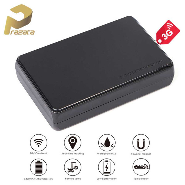 Prazata 3G GPS Tracker Car GPS Locator Long Standby Time Waterproof Magnet Car Tracker Tamper Alert Sleep Mode Web APP