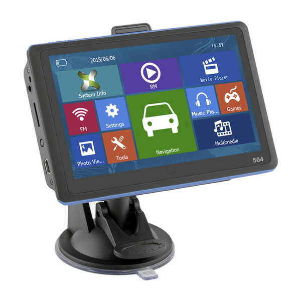 5'' GPS Navigator 8GB ROM Navigation System Speedcam Free 2D 3D Maps