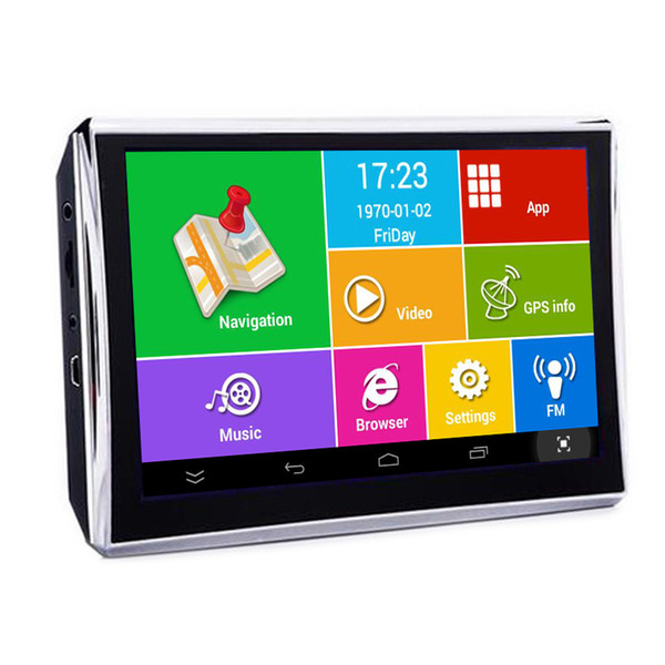 Android 5 inch WIFI Vehicle Bluetooth GPS Navigation Car DVR Camera Recorder 8GB 512MB Truck Navigator Free Maps