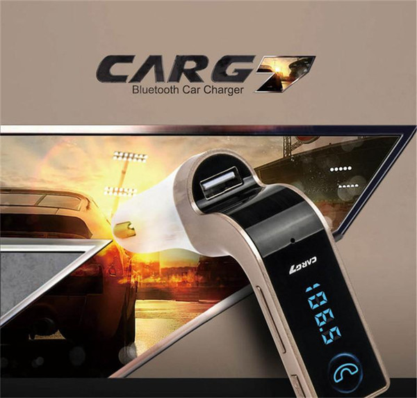 G7 Smartphone Bluetooth MP3 Radio Player Handfree FM Transmitter Modulator 2.1A Car Charger Wireless Kit Support Hands-free Micro SD TF Card