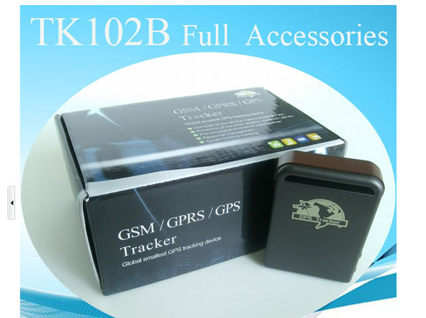 Top Quality Mini Vehicle GSM GPRS GPS Tracker Car Vehicle Real-Time tracking Locator Device with SOS Button TK102B S17