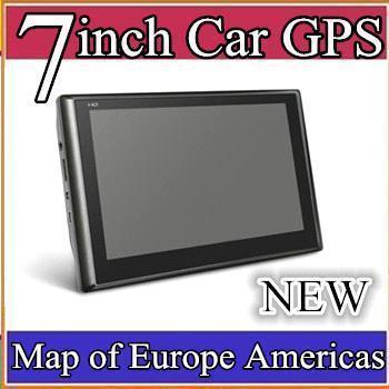 DHL 50pcs Hot selling 7 inch Car GPS Navigator 128MB 4GB With FM map RW-GN04