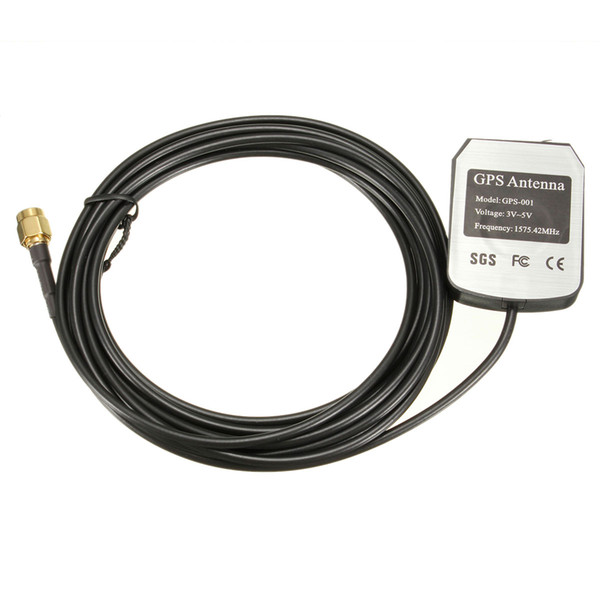 Newest 3meter Car Auto GPS Active Remote Antenna Aerial Adapter Connector 1575.42MHz SMA connector For 3M