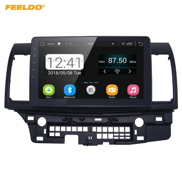 FEELDO 10inch HD Screen Android 6.0 Quad Core Car Media Player With GPS Navi Radio For Mitsubishi Lancer EX(2007-present CY2A-CZ4A) #5269