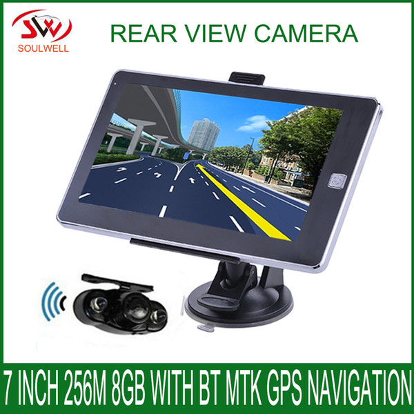 7 inch Vehicle 256M 8GB 800*480 MTK GPS Navigation CPU800Mhz CE 6.0 navigator with free newest maps