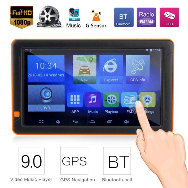 9 inch HD Car GPS Navigation Bluetooth WiFi FM MP3/MP4/MP5 Player 16G AVIN Truck Night Vision GPS Sat Nav Map Navigators New