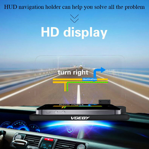 wholesale H6 Screen Car HUD Head Up Display Windshield Projector Phone Navigation GPS Holder Auto Electronic Voltage Alarm System