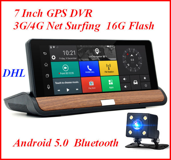 3G 7 inch Car GPS Navigation Bluetooth Android 5.0 Navigators Automobile with DVR FHD 1080 Vehicle gps sat nav Free maps ATP108