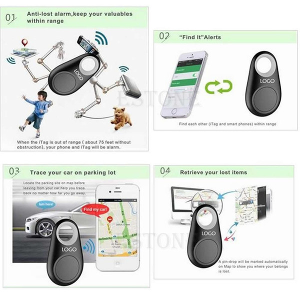 Free Shipping New Smart Bluetooth Tracer GPS Locator Tag Alarm Wallet Key Pet Dog Tracker B order<$18no track