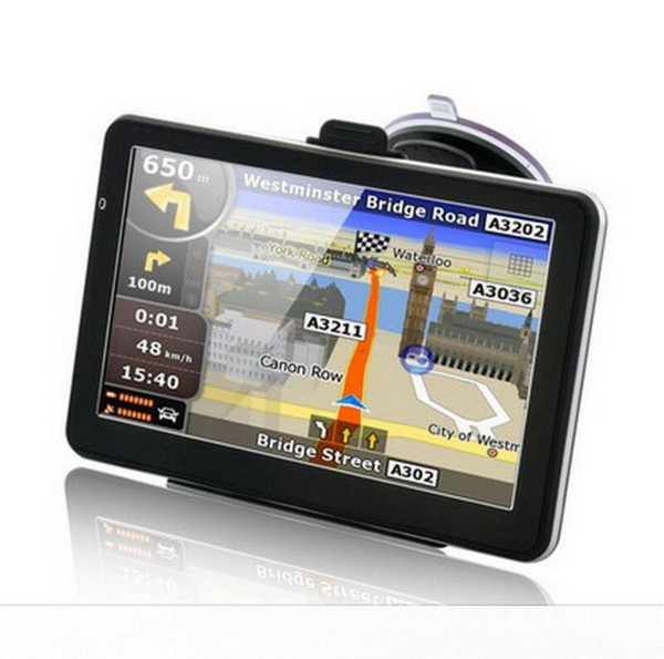 New Car GPS Model 7-inch HD 8GB Memory Free Europe North american Maps Windows CE 6.0 FM bluetooth ebook