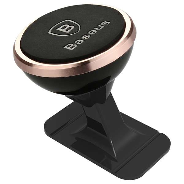 Baseus Mini Strong Suction 360 Degree Rotation Magnetic Car Mount Holder for Mobile Phones iPhone Samsung Smartphones Free Shipping