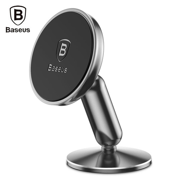 Baseus Bullet Car Magnetic Bracket Oxidation Technology Aluminium Alloy Universal Dashboard 360 Degree Car Phone Holder Stand for iPhone X