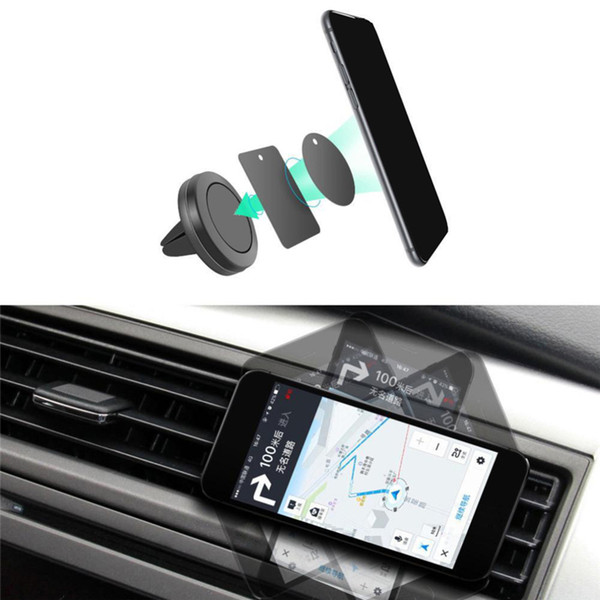 Hot Car Mount Universal Air Vent Magnetic Car Mount Phone Holder for Phones One Step Mounting ,Reinforced Magnet, Easier Safer Driving