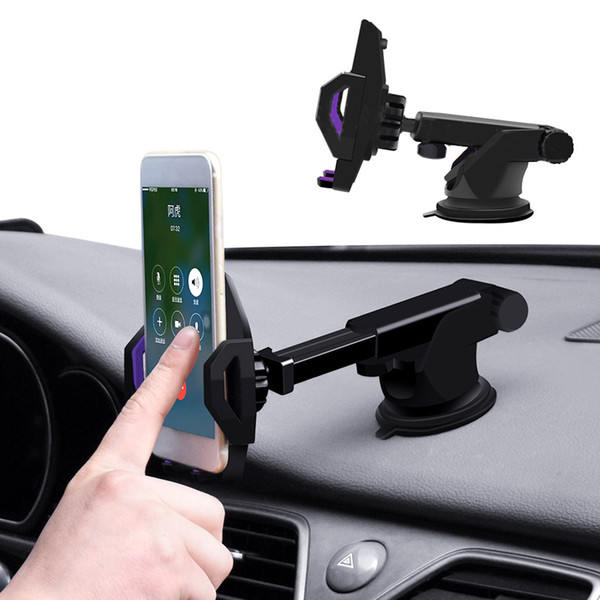 Universal Car Mount Robot Car Phone Holder Stand 360 Degree Telescopic Mobile Phone Holder For Smartphones