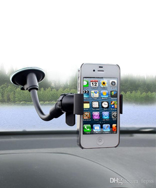 Car Universal Mount Long Arm Windshield Dashboard Mobile Phone Car Holder 360 Degree Rotation Car Holder with Strong Suction Cup X Clamp