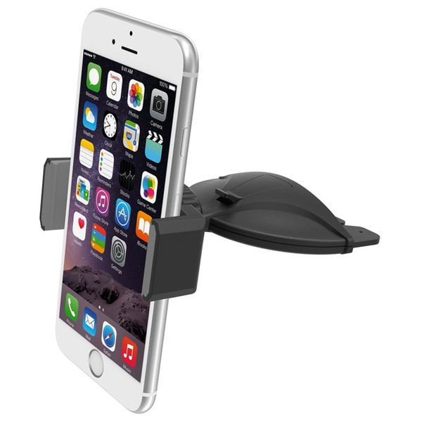 CD Slot Car Mount Phone Holder Easy One Touch Installation for LG G5, Sony Z5 Z4 Z3, Motorola, HTC -Grey Free shipping