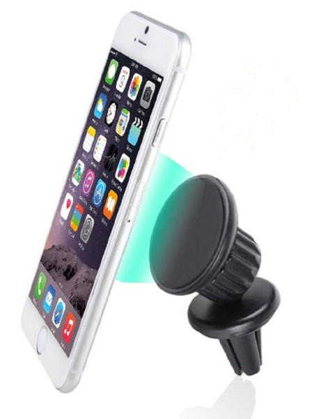 Universal Air Vent Magnetic Car Mount Holder with Fast Swift-Snap Technology for Smartphones - 360 Degree Rotation- Black