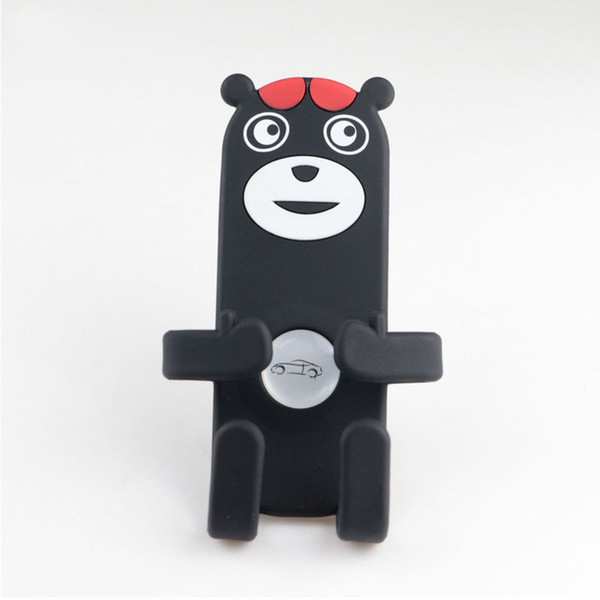 Universal Car Air Vent Mobile Phone Holder For iPhone Samsung Phones Holder Silicone Bear Car Mount Holder Stand