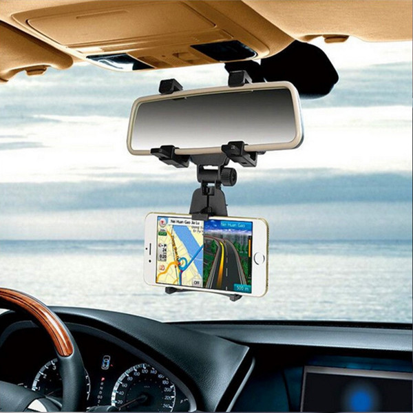 New Car Rearview Mirror Mount Holder Stand Cradle For Cell Phone GPS