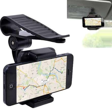 Universal Mobile Phone Car Holder 360 Sun Visor Cell Phone Holder Stand for iPhone 6s X 5 7 Plus Samsung huawei Mobile Support