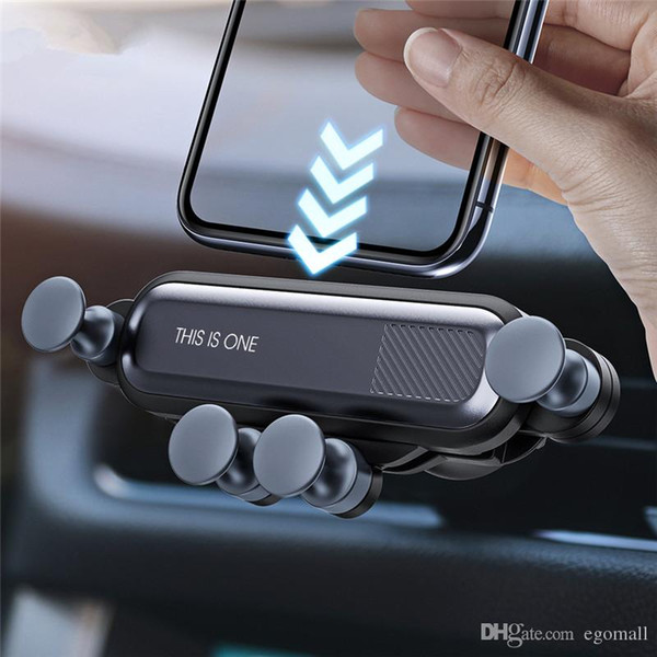 gravity Car Holder For Phone in Car Air Vent Clip Mount No Magnetic Mobile Phone Holder GPS Stand For XS MAX Xiaomi